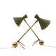 Ensemble de 2 lampes de table des années 50, attribuées à Stilnovo Milano Italie.