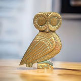 Bronze owl Athena
