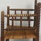 Fauteuil en osier et en bois tourné, années 1930 - 1950