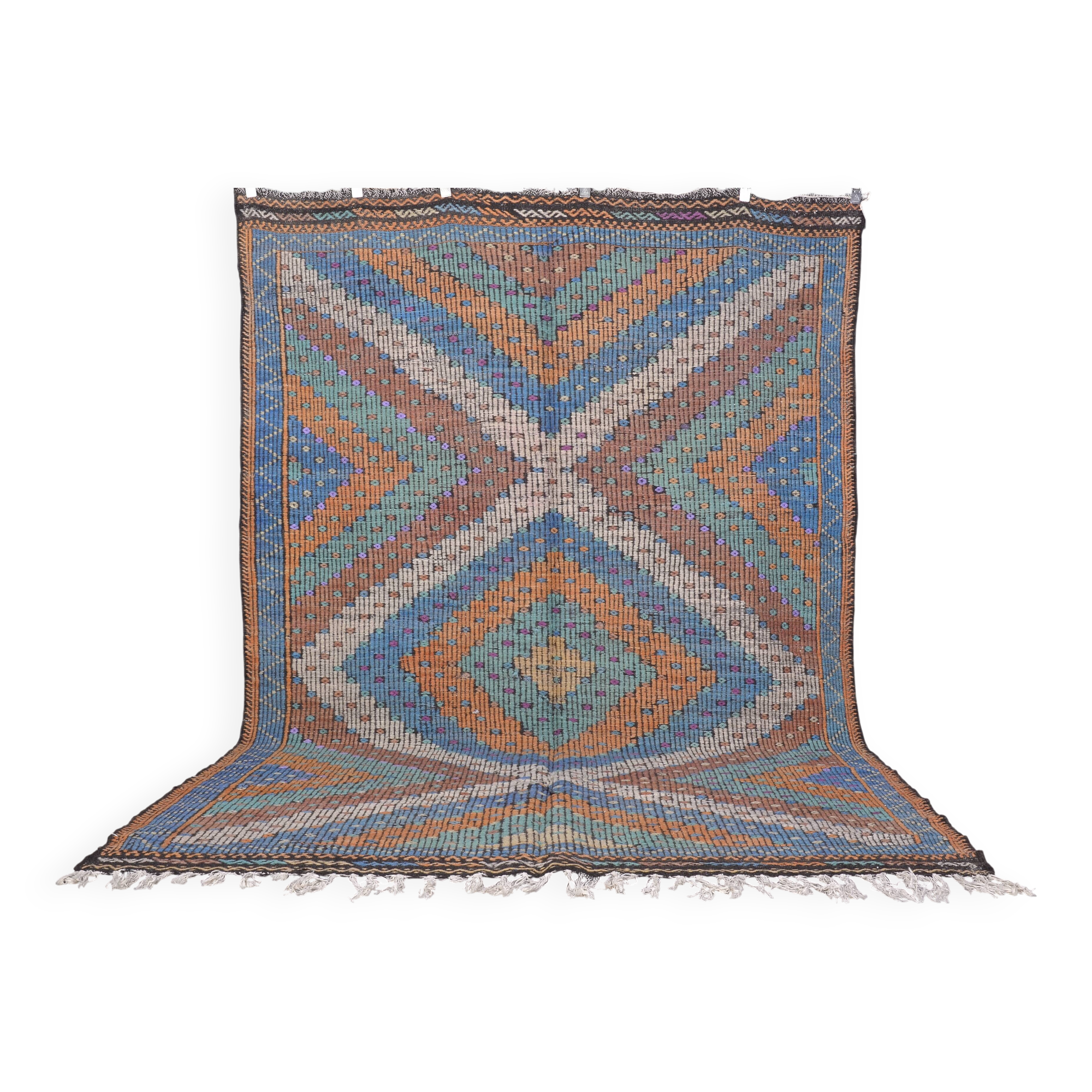 Oversize Handwoven Oushak Kilim Rug sku1897