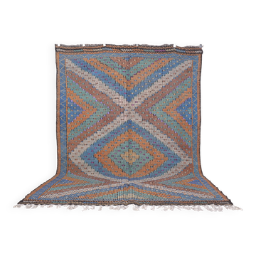 Tapis Kilim Oushak tissé à la main en taille surdimensionnée sku1897