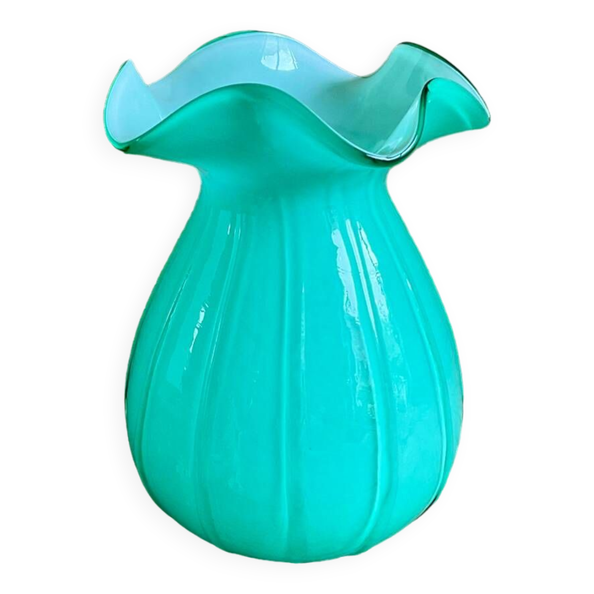 Blown glass vase