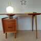 Vintage Scandinavian desk with a floating top and splayed legs - 1960.