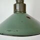 Industrial Petrol Enamel Military Pendant Lamp with Cast Aluminium Top