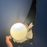 Ceramic wing and globe lamp