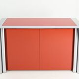 Antonello Mosca, Buffet For Cinova, Lacquer And Chrome, Italy C.1969