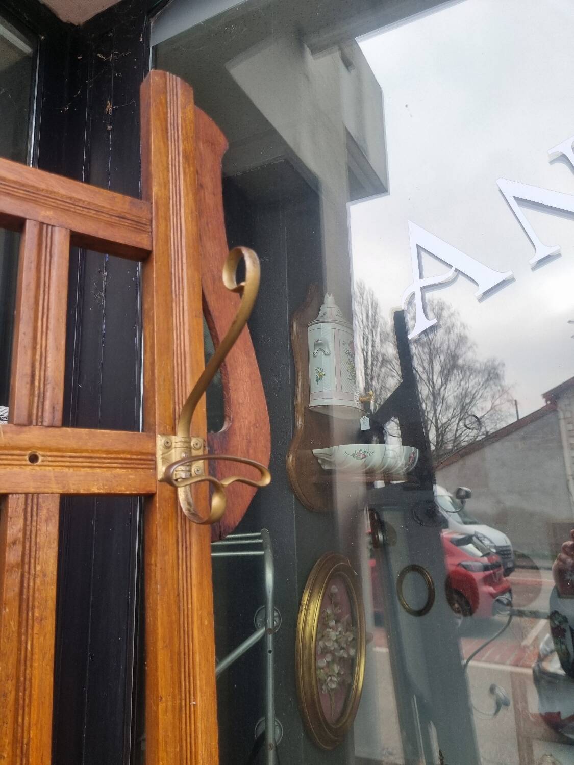 Old vintage coat rack wardrobe