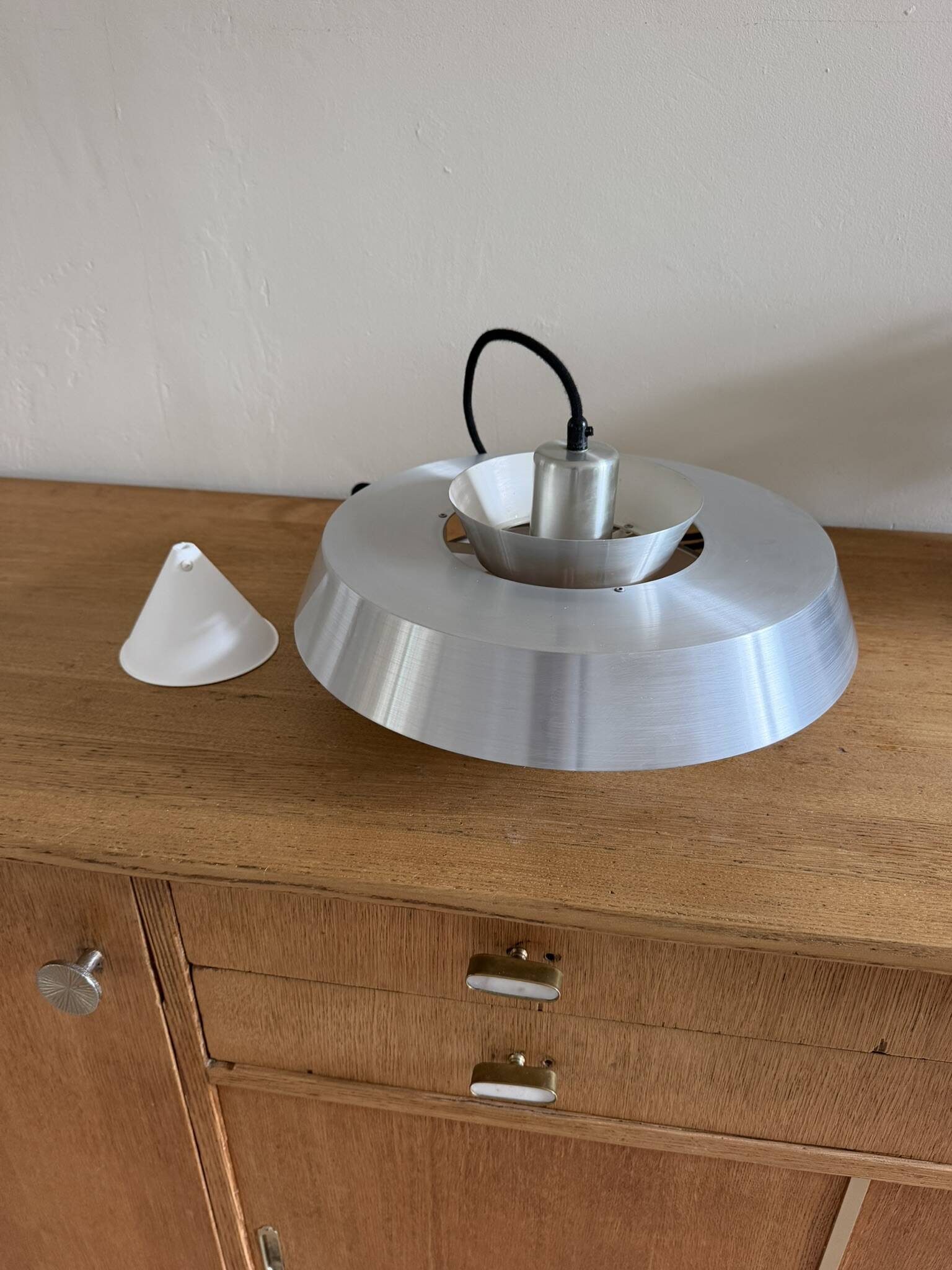 Vintage Fog & Morup Nova pendant - Brass - Jo Hammerborg - Danish design lamp