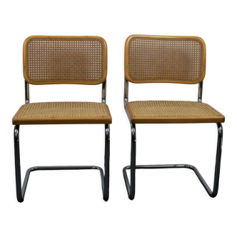 Paire de chaises Cesca b32 de Marcel Breuer