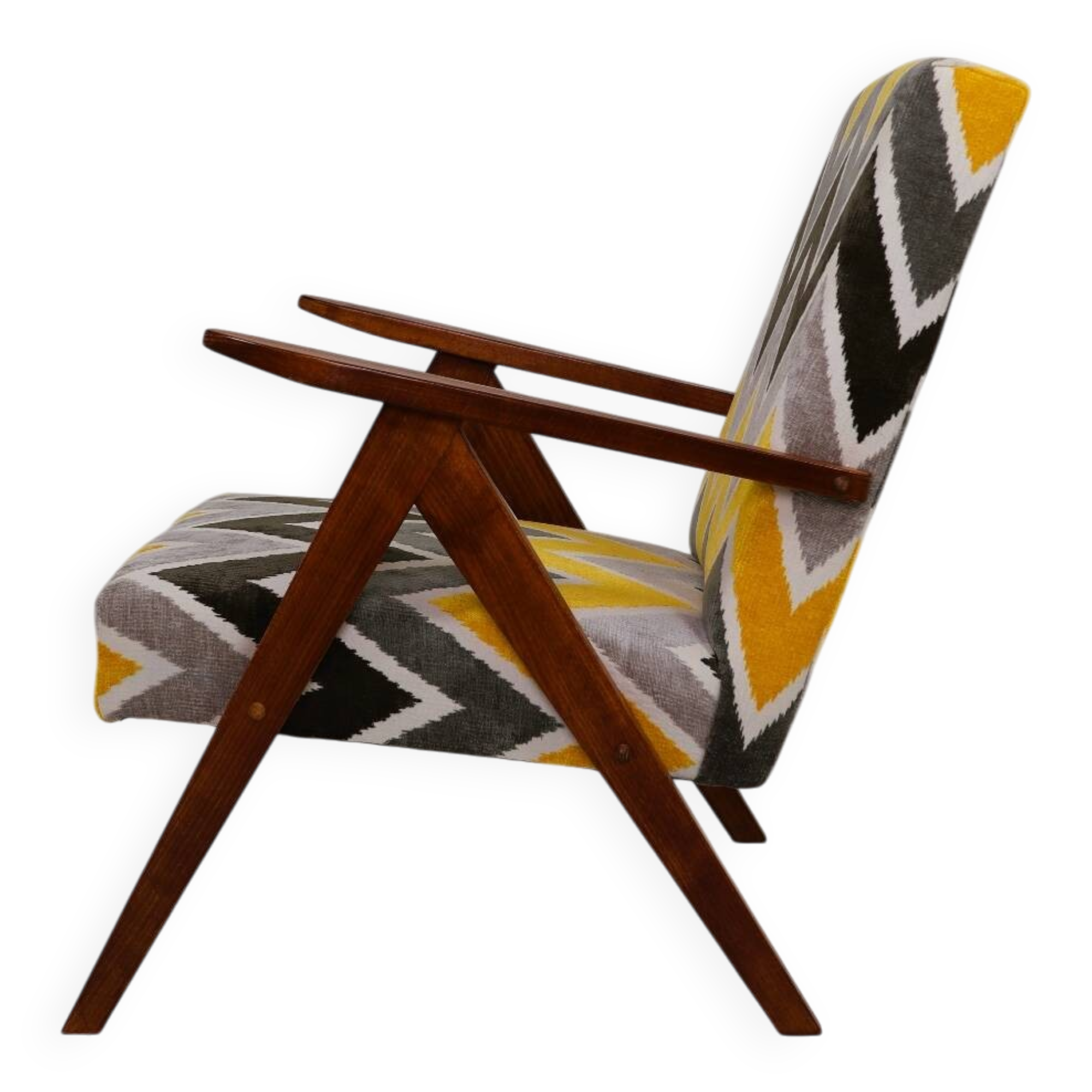 Vintage ethnic chic armchair modern design