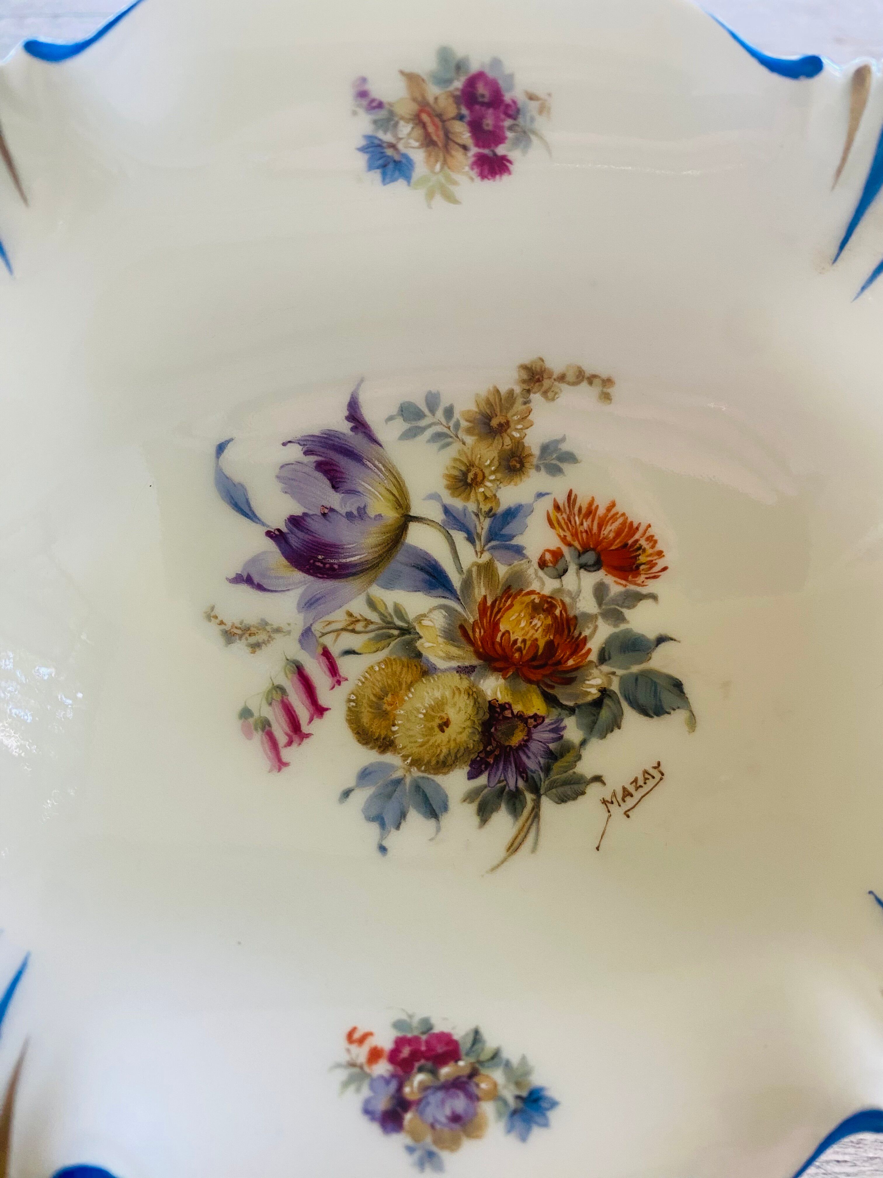 Limoges porcelain basket