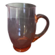 Pichet vintage en verre rose