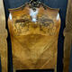 Pair of Louis XV curved beds all faces in walnut bramble and precious wood