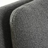 Anthracite grey banquette from the 1970s