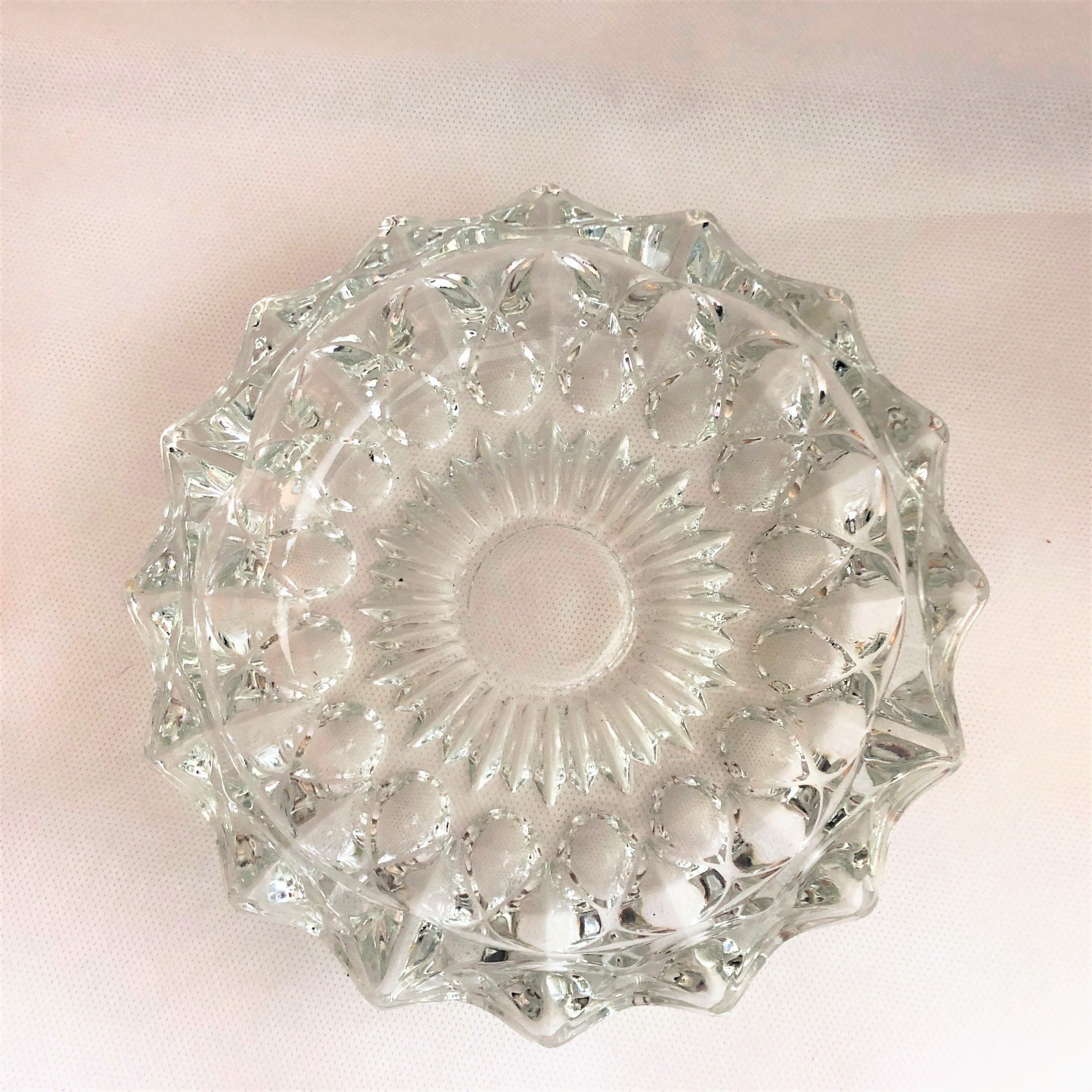 France crystal pocket ashtray