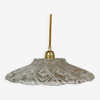 Vintage glass lampshade pendant light - tableware collection -