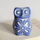 Midcentury ceramic owl figurine, Pablo Zabal, Chile, 1970s.