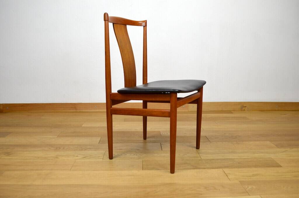 6 Danish teak chairs from 1960 by Henning Sorensen