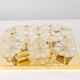 Magnificent small wall lamp/ceiling fixture in glass in the shape of a flower E. Palme, Germany.