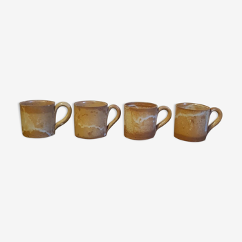 Lot of 4 cups sandstone