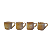 Lot de 4 tasses en grès