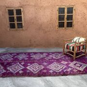 Tapis Marocain violet - 208 x 425 cm