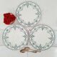 Old dessert plates mismatched in iron earth