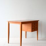 Scandinavian teak desk with three drawers, 1950s/60s