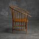 Rustic Wabi Sabi Bamboo Armchairs, France, 1970s