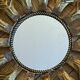 Sunflower sun mirror design 50 in gilded metal
