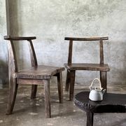 Large old teak chair or armchair H84 L60