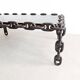 Brutalist chain link coffee table 1970s