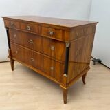 Biedermeier Commode in Cherry Veneer and Brass, Germany, 1820s