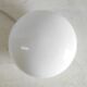 Ceiling light or wall light in Bauhaus style, XL opaline globe - mid 20th century.