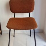 4 chairs vintage metal and fabric structure