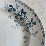 9 mismatched blue ironstone plates