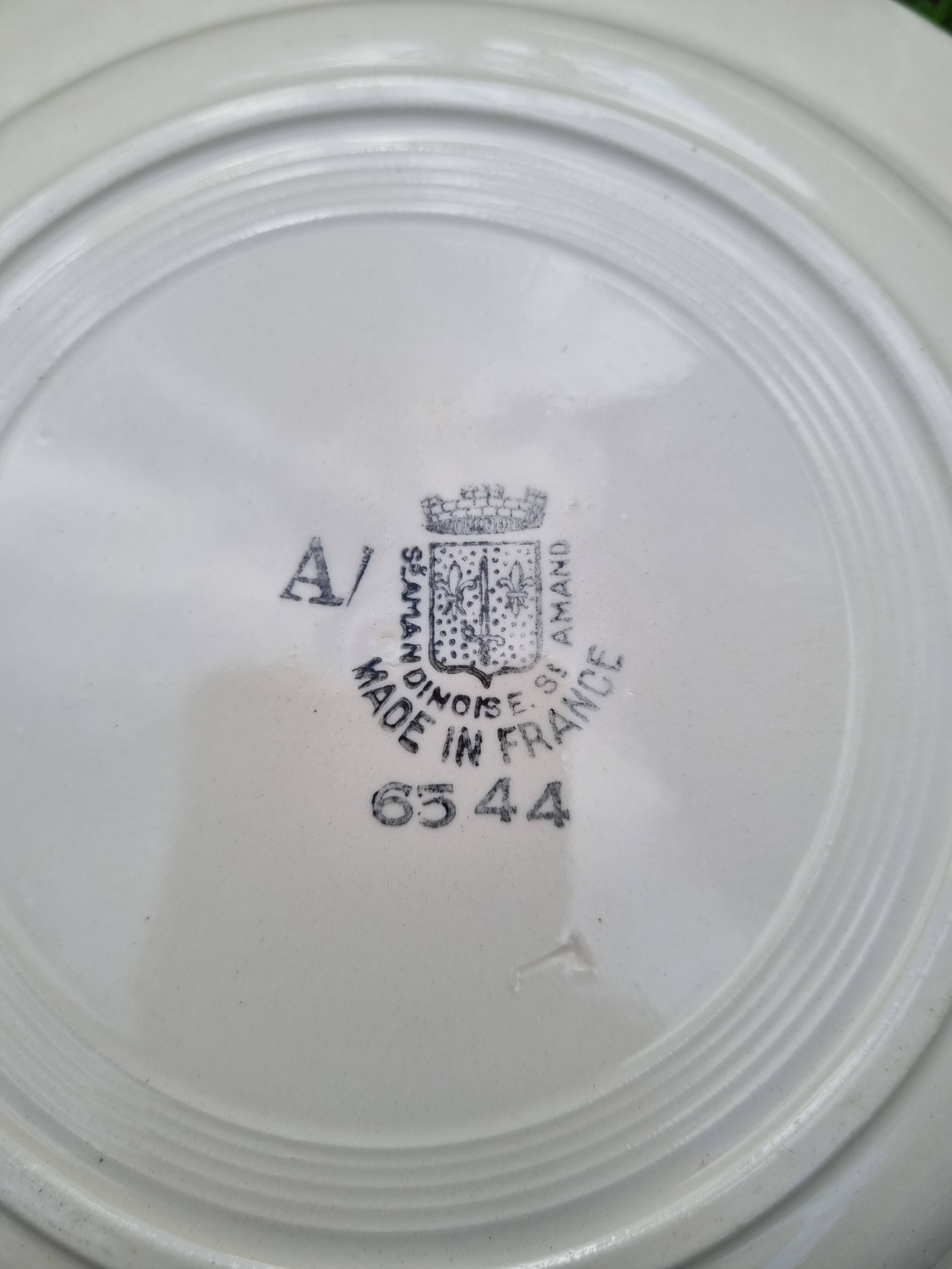 Old plates and saint Amand dish