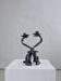 Brutalist sculptural iron candle holder | Netherlands | 1970s