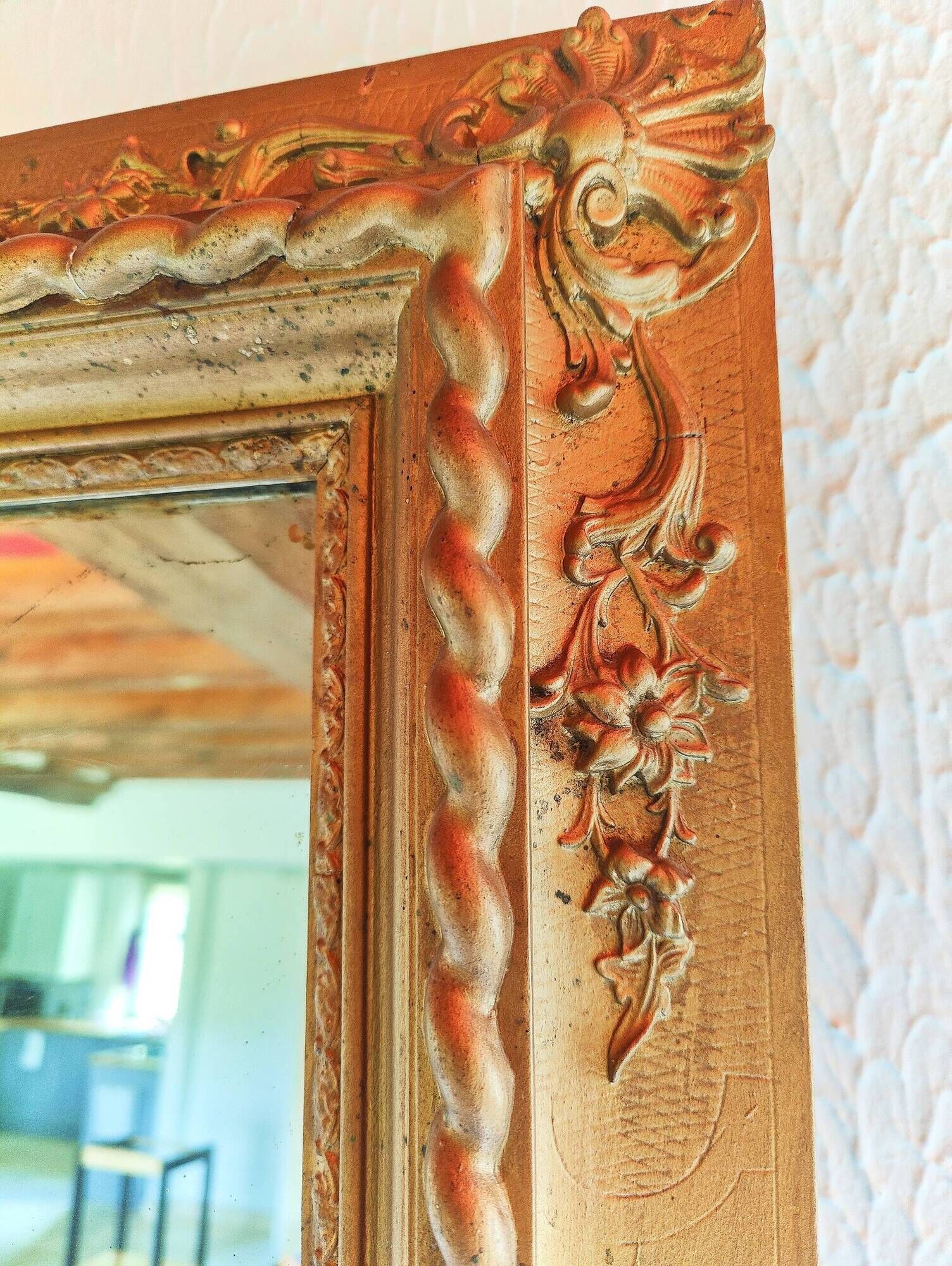 Antique fireplace mirror (18)