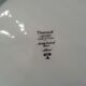 Set of 6 Tharaud Limoges porcelain flat plates. Diameter 21.5 cm