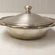 Antique silver-plated vegetable dish, tableware