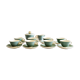 Green art deco coffee service Digoin