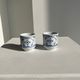 Set of 2 Scandinavian liqueur glasses or cups