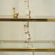 Table d'appoint roulante vintage style Hollywood Regency