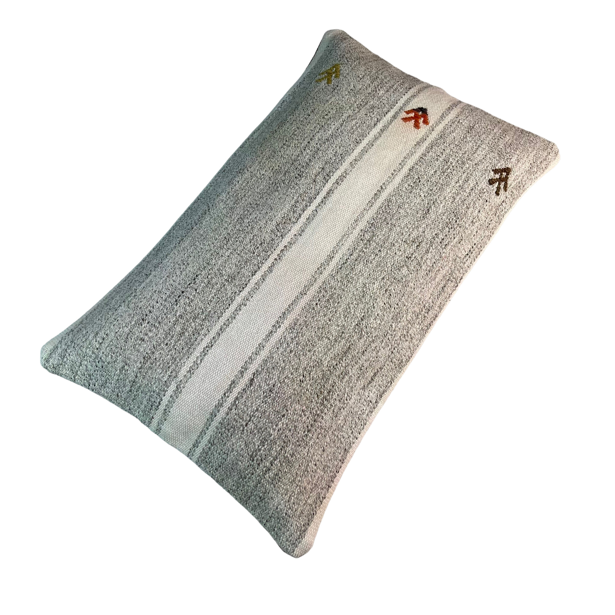 Vintage turkish kilim cushion cover, 30 x 50 cm
