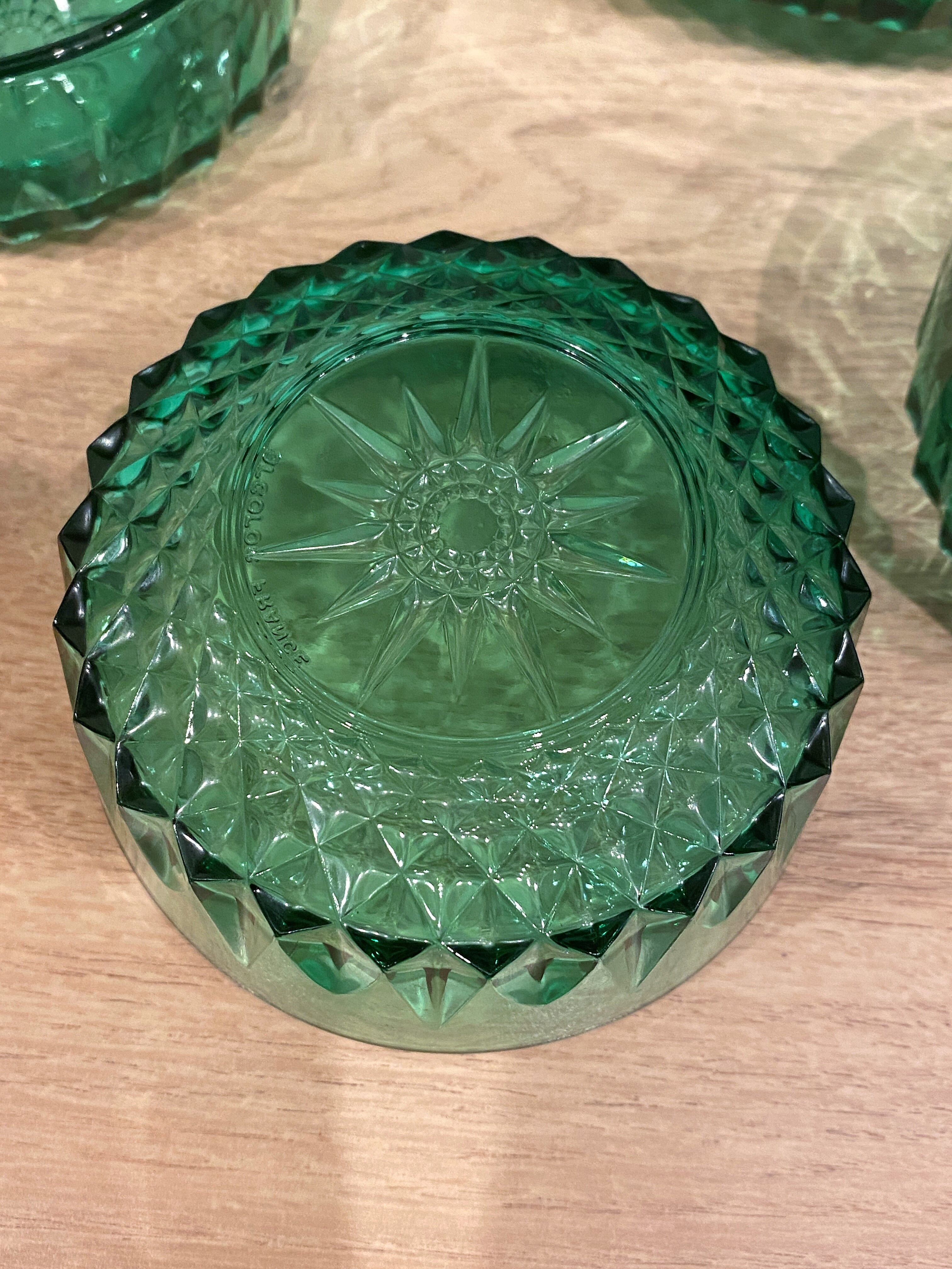 Arcoroc Green Dessert Service