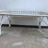 White Rattan Breakfast Tray