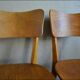 Paire de chaises vintages anciennes