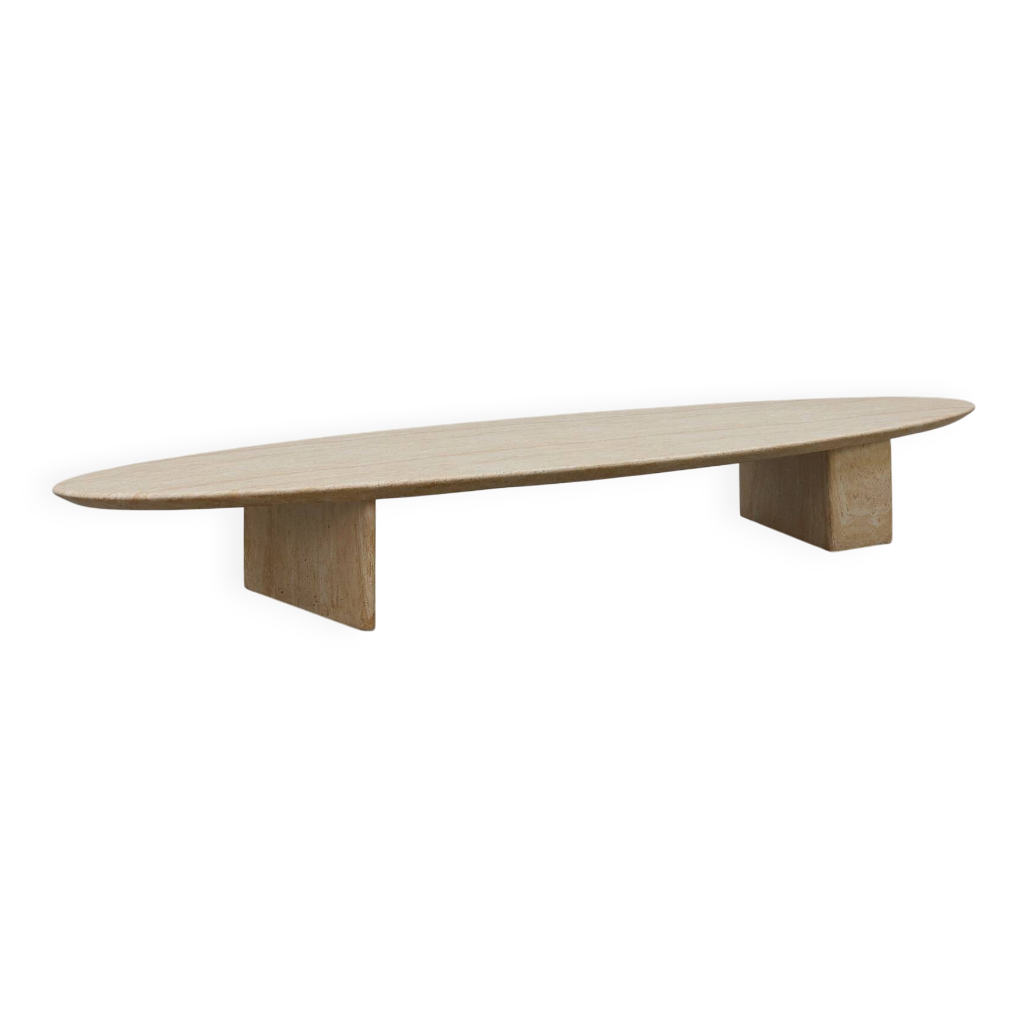 Travertine‑Look Coffee Table by Eichholtz, Germany, 20th Century