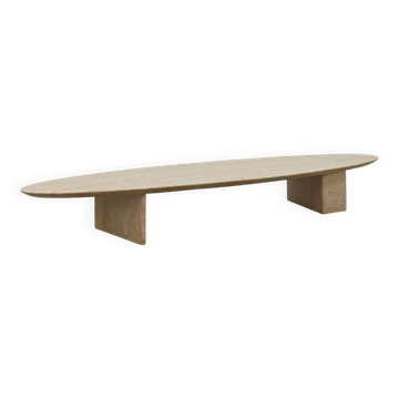 Table basse au look travertin par Eichholtz, Allemagne, 20e siècle